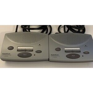 Radio Shack FM Wireless Intercom 3-Channel Station System 43-3105 Set Of 2